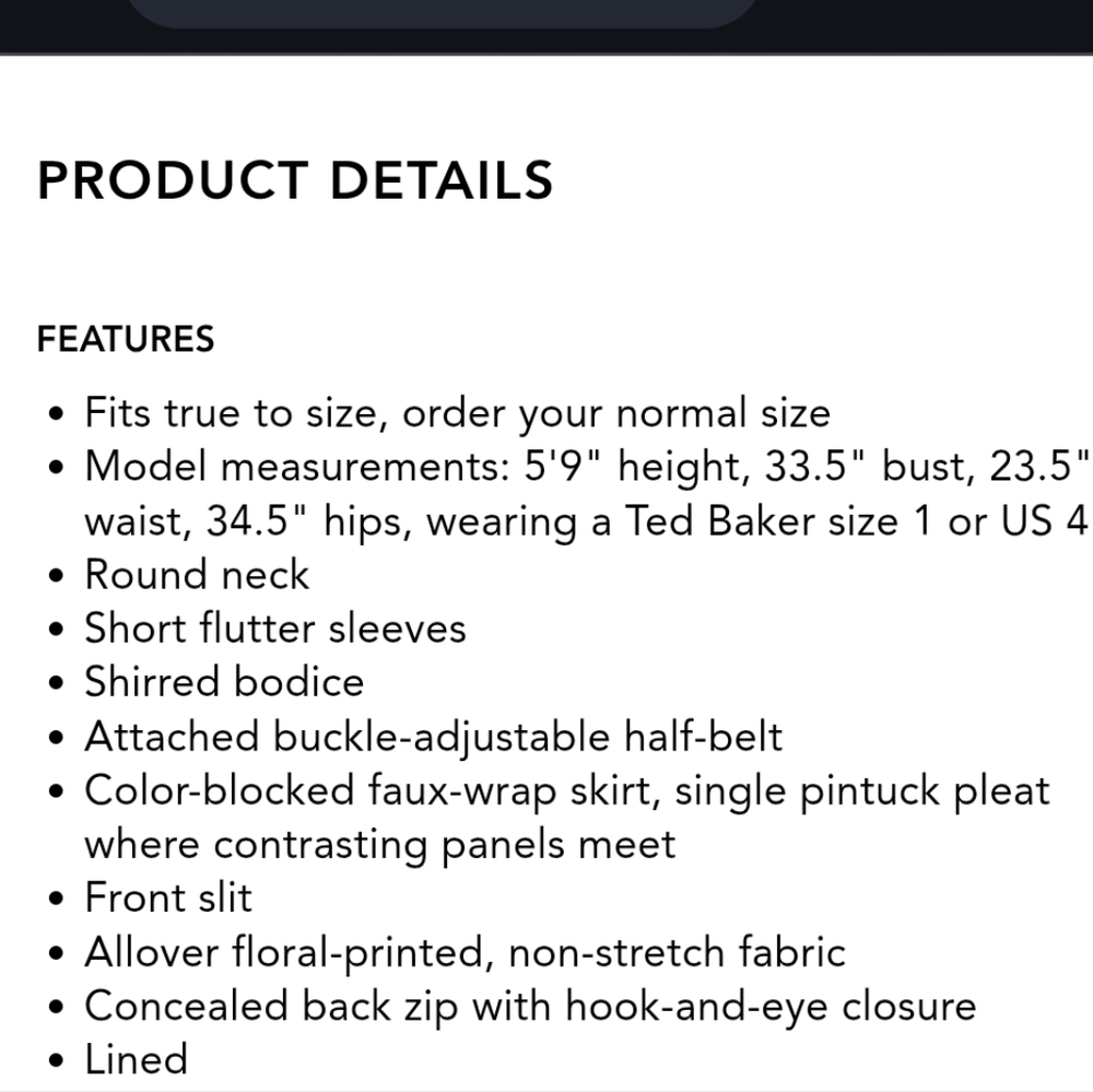 Ted Baker Floral Midi Dress in Burgundy and White - Picture 3 of 6